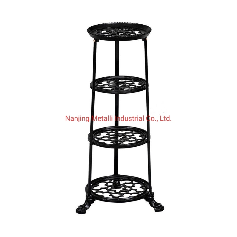 CNC Custom Garden Welding Decoration Flower Pot Base Metal Flower Stand