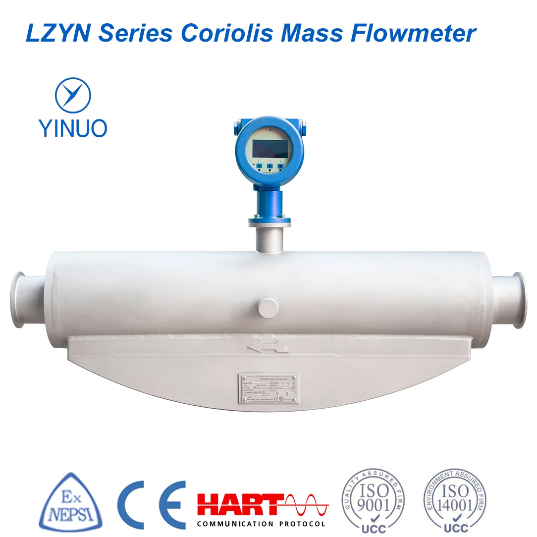 Lzyn Coriolis Mass Flowmeter with Atex, IEC, UL and Nepsi for Oil &Gas Explosion Proof