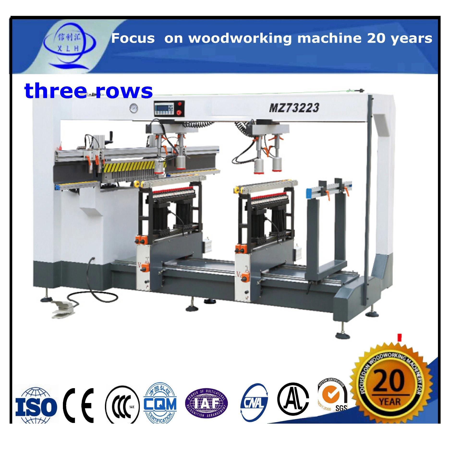 Wooden Furniture Drilling Center Woodworking Drilling Machine/ Three Rows CNC Wood Multi-Drilling Machine Factory Price Wood Cylinder CNC Multi Boring Machine