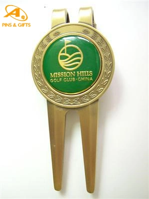 Cunha de ouro da tampa do putter Mini Club Acessório grossista Gama Saco branco personalizado de reparo do Magneto Golf Divot Tool