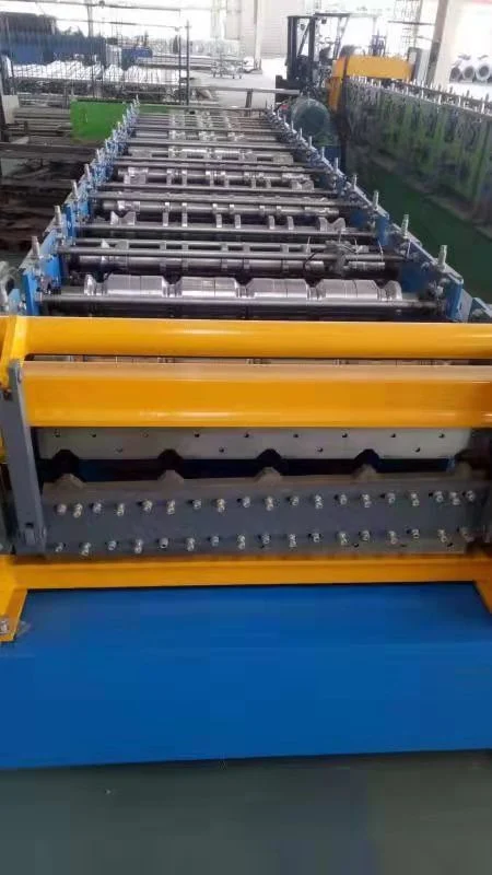 Hydraulic Motor Double Layer Color Steel Roof Board Forming Machine