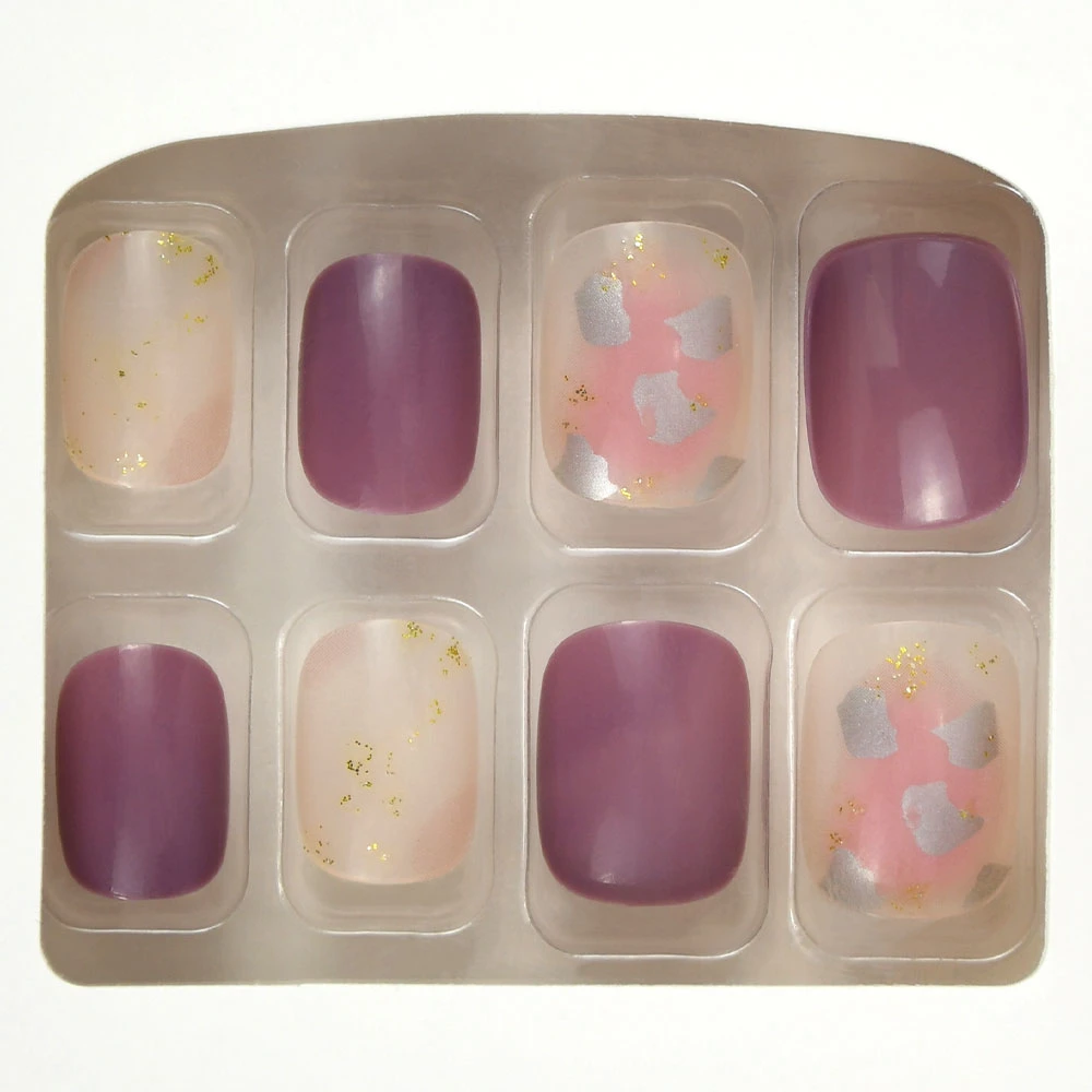 24PCS/Box ABS Full Cover Artificial Fake Nails Sets