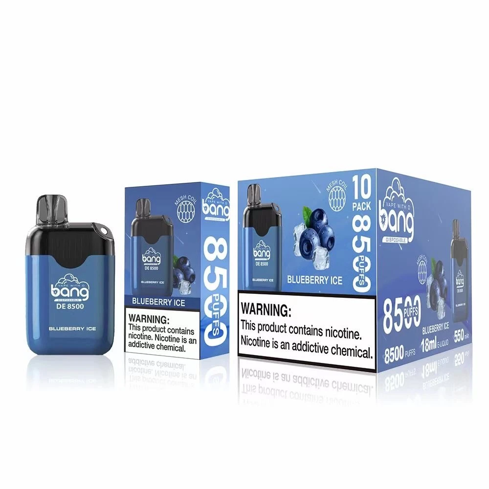 Bang original Mini 8500 Puff Vapes desechables pluma con el E-cigarrillo humo Vapes recargable 18 ml de capacidad 550mAh batería de 0% 2% 3% 5% Wholesale/Supplier I Vape