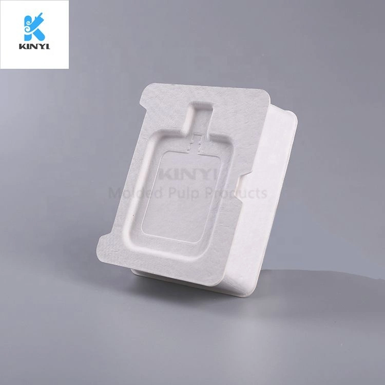 Eco-Friendly Biodegradable Paper Pulp Molded Perfume Bottle Packing