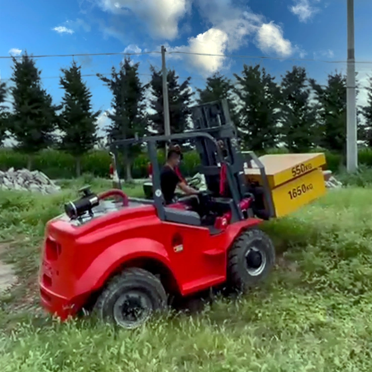 3ton 3,5ton 5ton 7ton 10ton 12ton terreno rugoso Forklift nunca Carretilla elevadora todo terreno usada para la venta