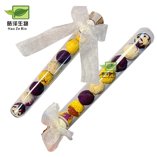 Dried Flower Tea Blooming Tea Flower Customize Test Tube Packing Blooming Flower Tea Ball