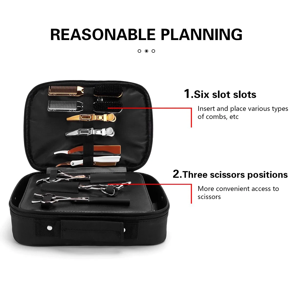 Barber Beauty and Hair Tools Bag Supplies Bag Multi Pocket Multifunctional Scissors Handbag Bag