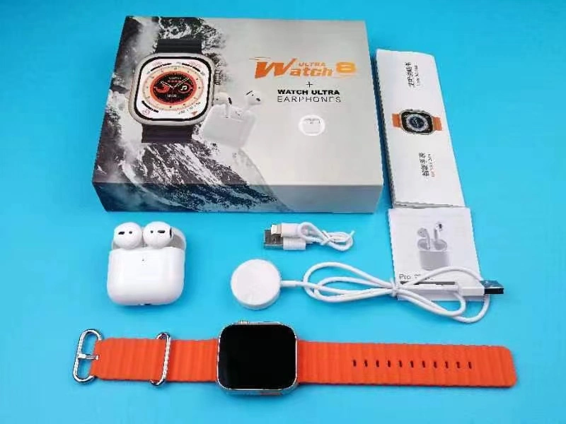 2022 The Latest Affordable and Fashionable Combination Package of Watch 8 Ultra and Headphones