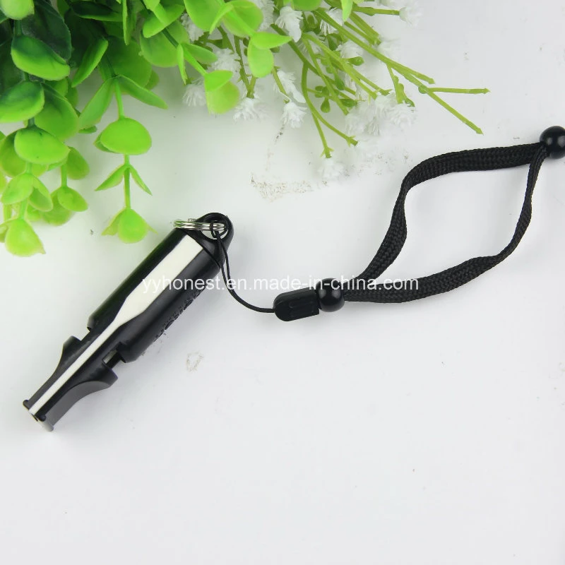 Hot Selling High Sound Molten Dual Tone Police Whistle Lanyard