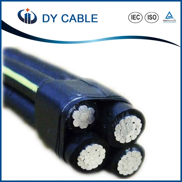 Líneas aéreas de energía de media tensión aérea ABC Cable incluido