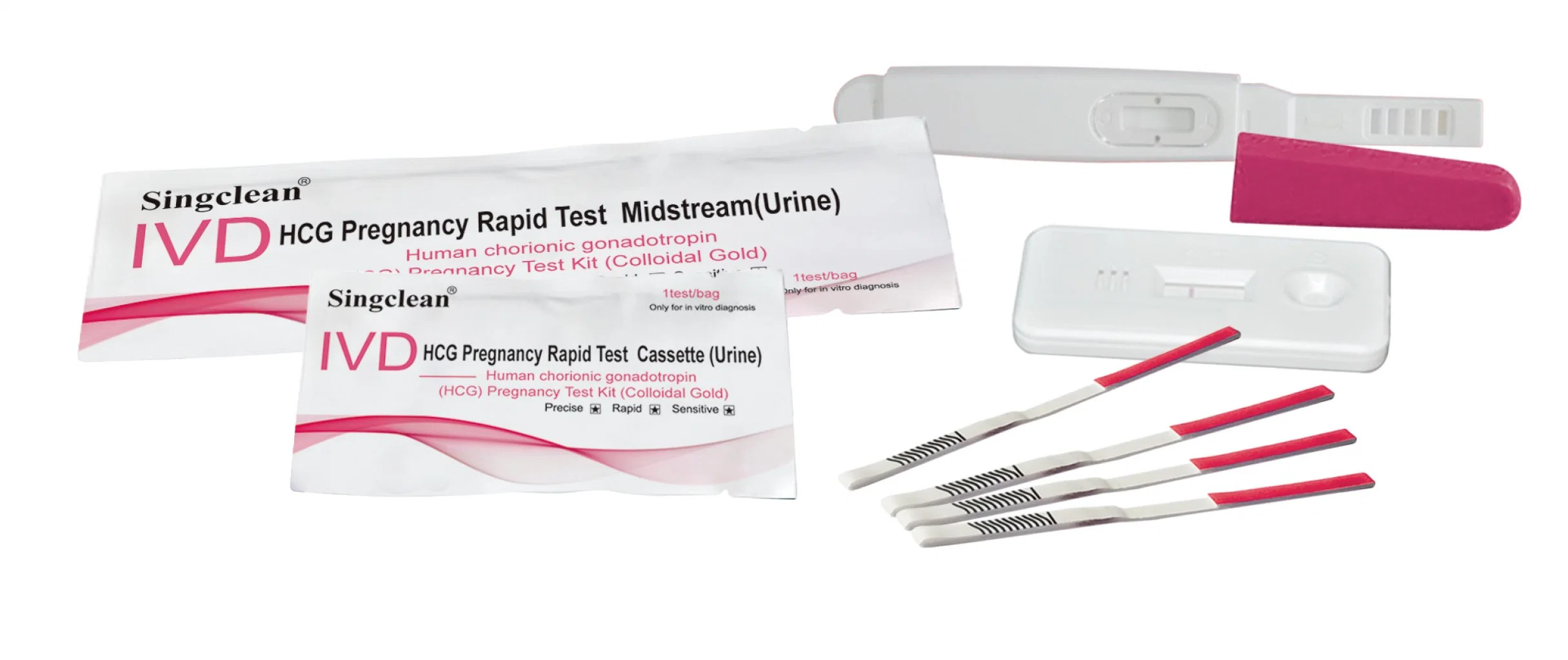 Urine Singclean&reg; or Customized Neutral Diagnostic Reagent HCG Pregnancy Test