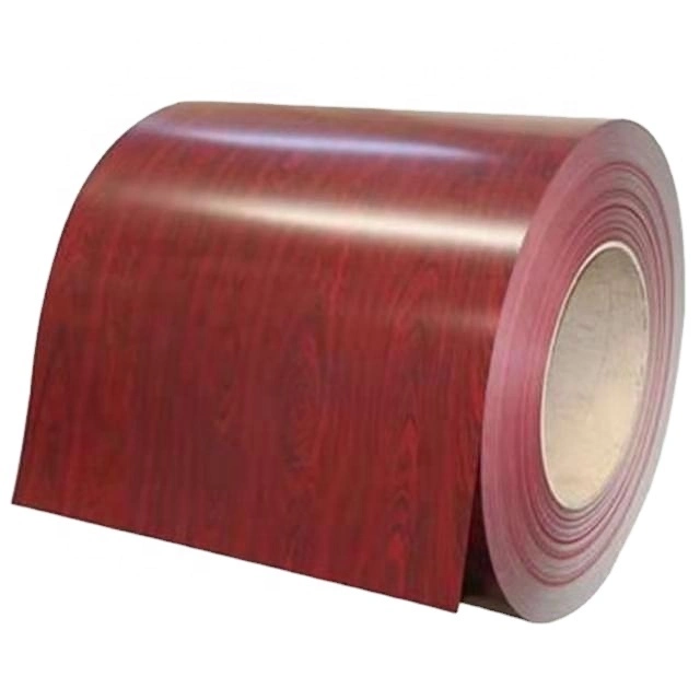 Flower Printing Wooden PPGI / Color Coated Steel Sheet in Coil / Prepainted Galvanized Steel Coil Price