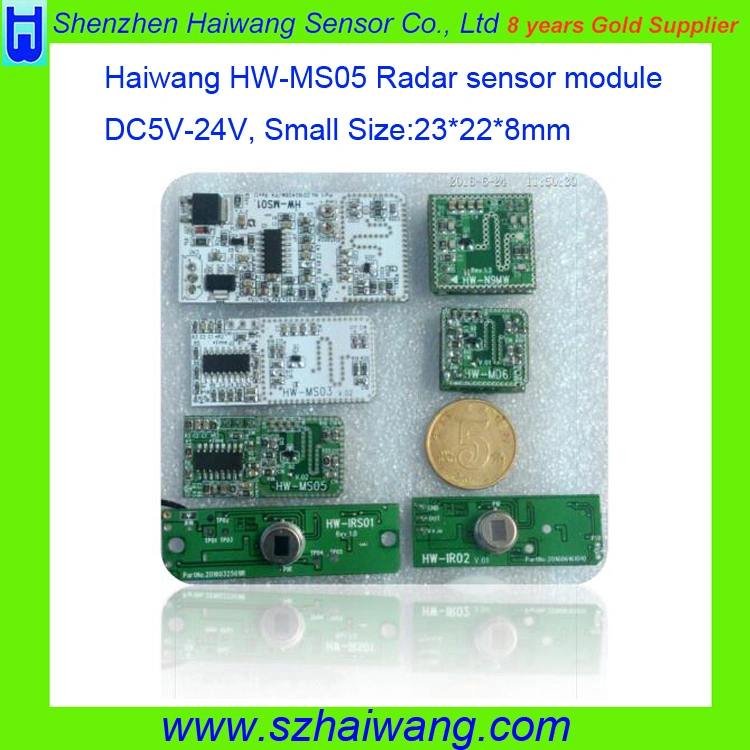 24V 60V Microwave Sensor Control Panels for Alarm (HW-MS01)