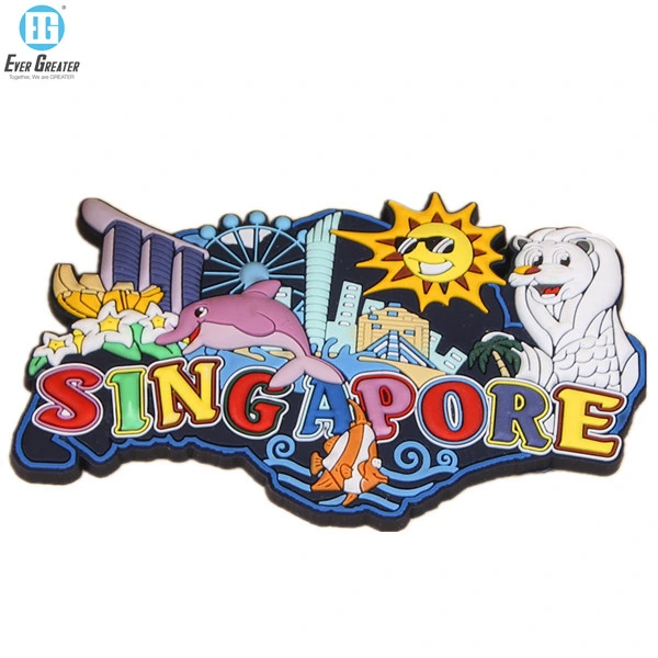 Premium Soft PVC Tourism Souvenirs Refrigerator Magnets Rubber 3D Fridge Magnet