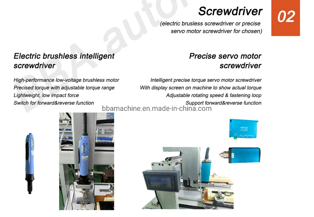 BBA Pneumatic Smartphone Assembly Handheld Screen Robotic Screw M1 m2 m3 M4 M5 M6 Befestigung des Maschinensystems mit Drehmomentschraube Fahrer