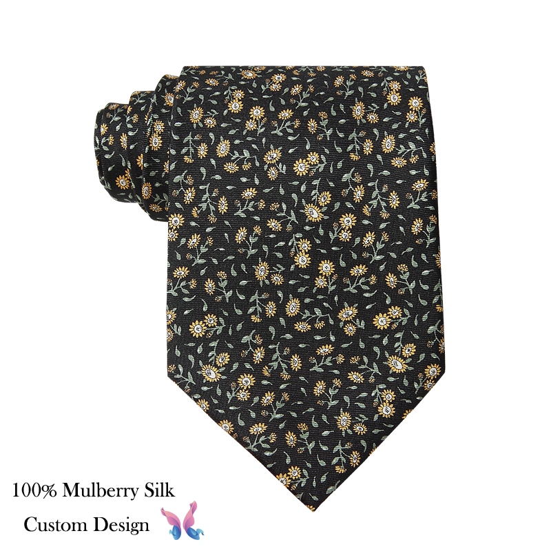 Original Factory Luxury Pure Silk Hot Sale Woven Custom Digital Printing Silk Tie with Custom Size