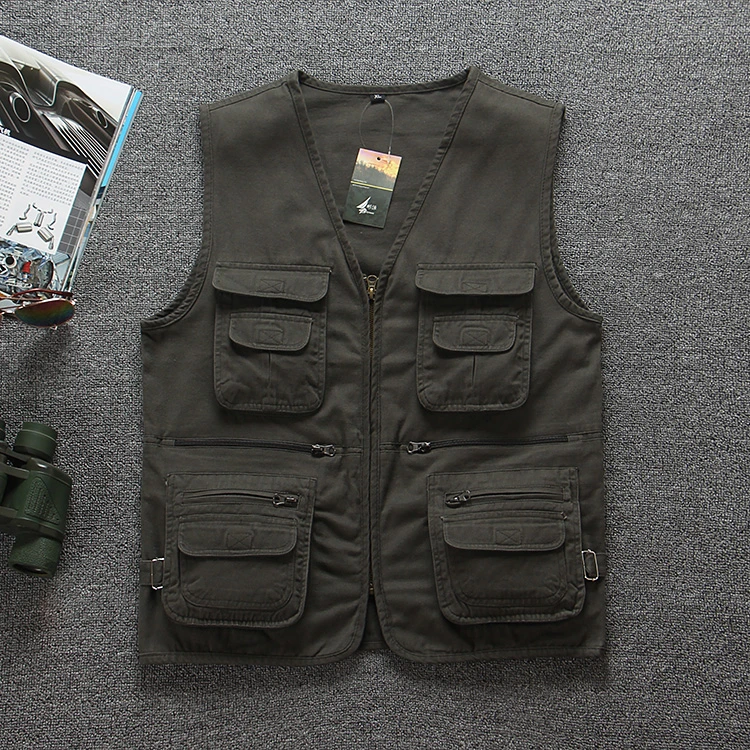 New Cotton Safety Wear Multi-Pocket Work Design Vest