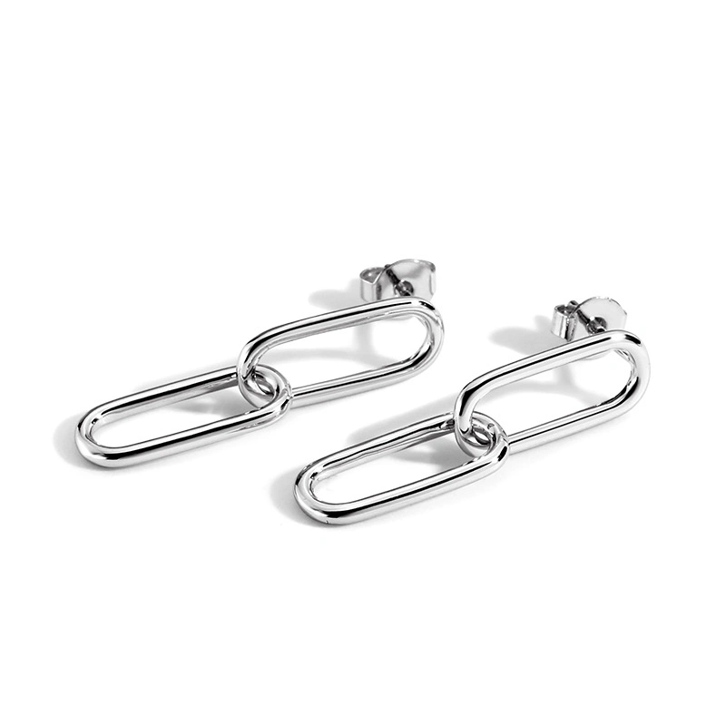 Minimalista geométrica Ins aretes de viento metal de la mujer nueva Ebay de joyería transfronteriza