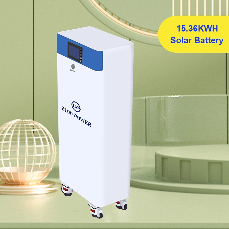 Bloopower PV Energy Storage Rechargeable in Home LiFePO Module Enclosure Li Polymer Liion off Grid Energy Storage Wall System Cycling Battery Pack