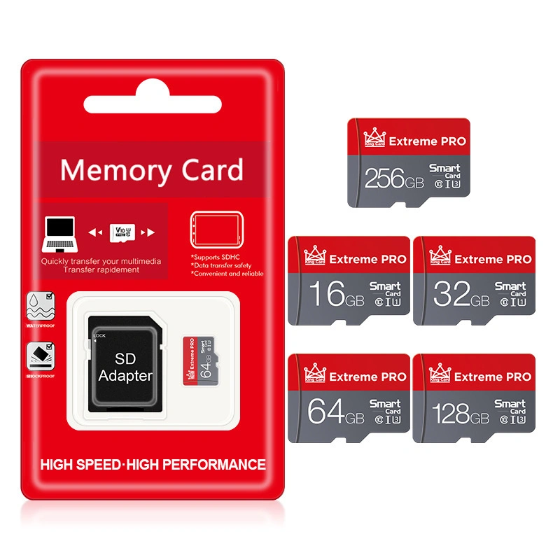 Factory Wholesale/Supplier Kingston Memory Card SD Card 64GB 2GB 4GB 8GB 16GB 32GB 128GB 512GB SD Card 128 GB for MP4 Camera Mobile Phones Micro SD Cards