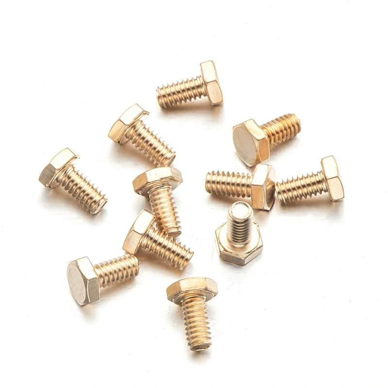 Manufacturer for Brass Bolt Brass Nut Screw DIN933 DIN931 DIN934