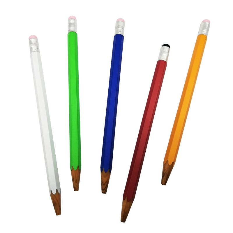 Promotional Ball Pen Pencil Shaped Plastic Ball Pens Gifts Pens