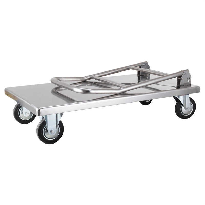 Kitchen Equipment Foldable Stainless Steel Platform Trolley