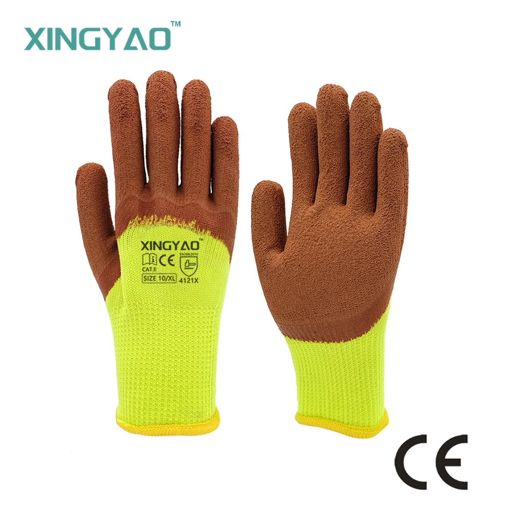 Winter Warm Acrylic Terry Wear-Resistant Work Gloves