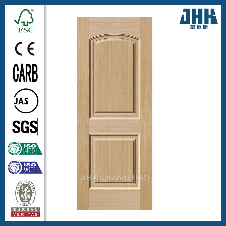 Jhk-S03 Inicio HDF Brich Natural moldeado de la piel de la puerta de chapa de madera