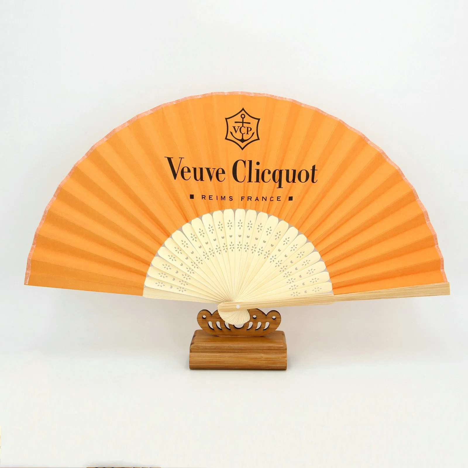 Bamboo Hand Fan Custom Folding Bamboo Fan with Fabric