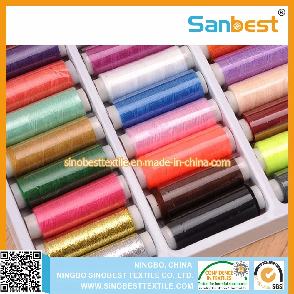 High quality/High cost performance Spun Polyester Sewing Thread on Small Reels