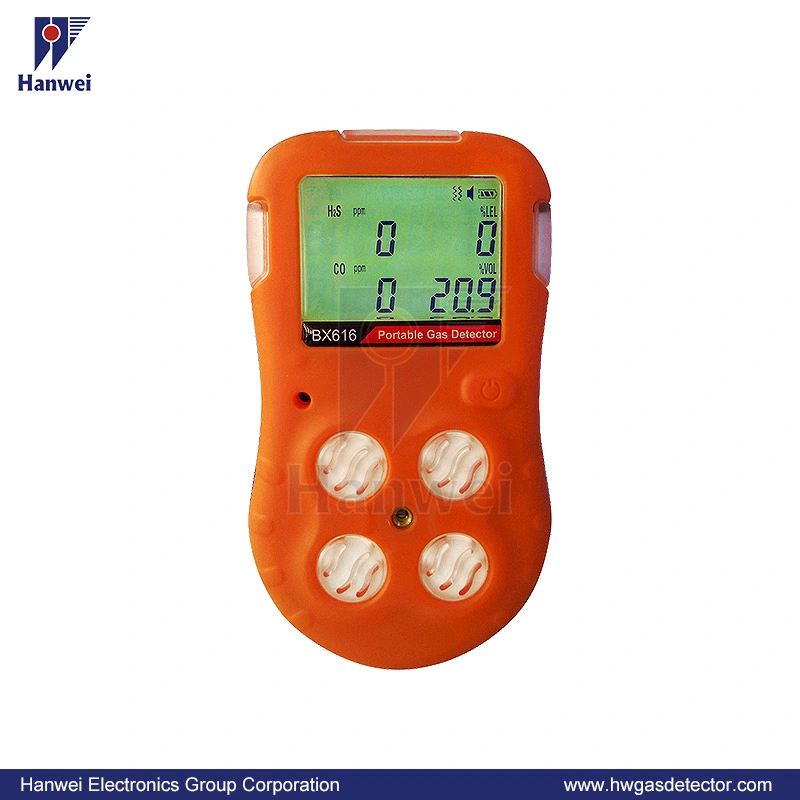 Diffusion Type Industrial Portable Multi Gas Detector for Confined Space (LEL, O2, H2S and CO)