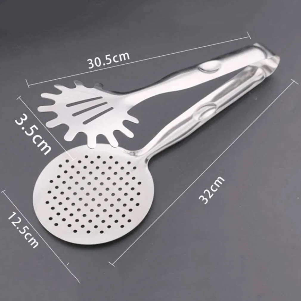 Abrazadera de alimentos de acero inoxidable Premium Pan Clip, freír las pinzas Pinza multiuso bistec asado pinzas Turner Flipper, abrazadera de boca ancha Esg12119