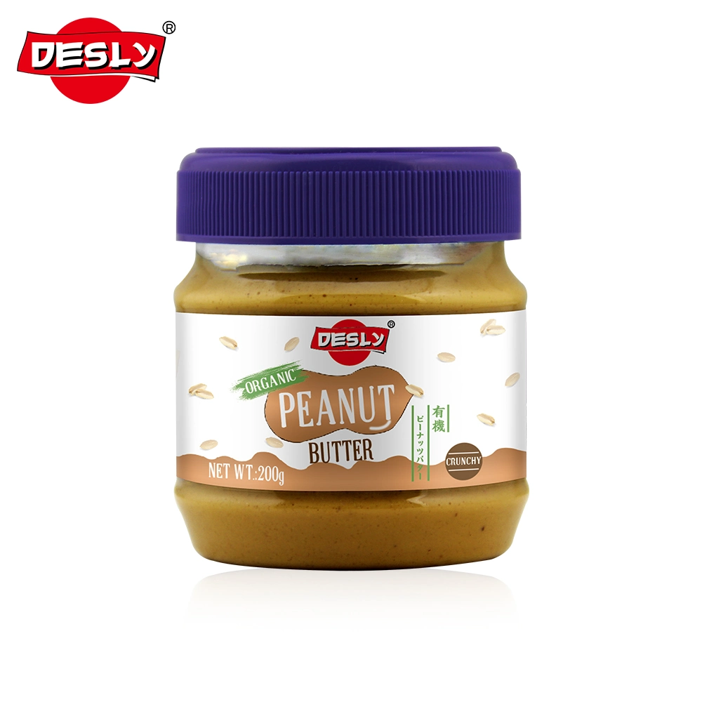 El sabor delicioso snack saludable Desly 100% puro de maní mantequilla de maní orgánica