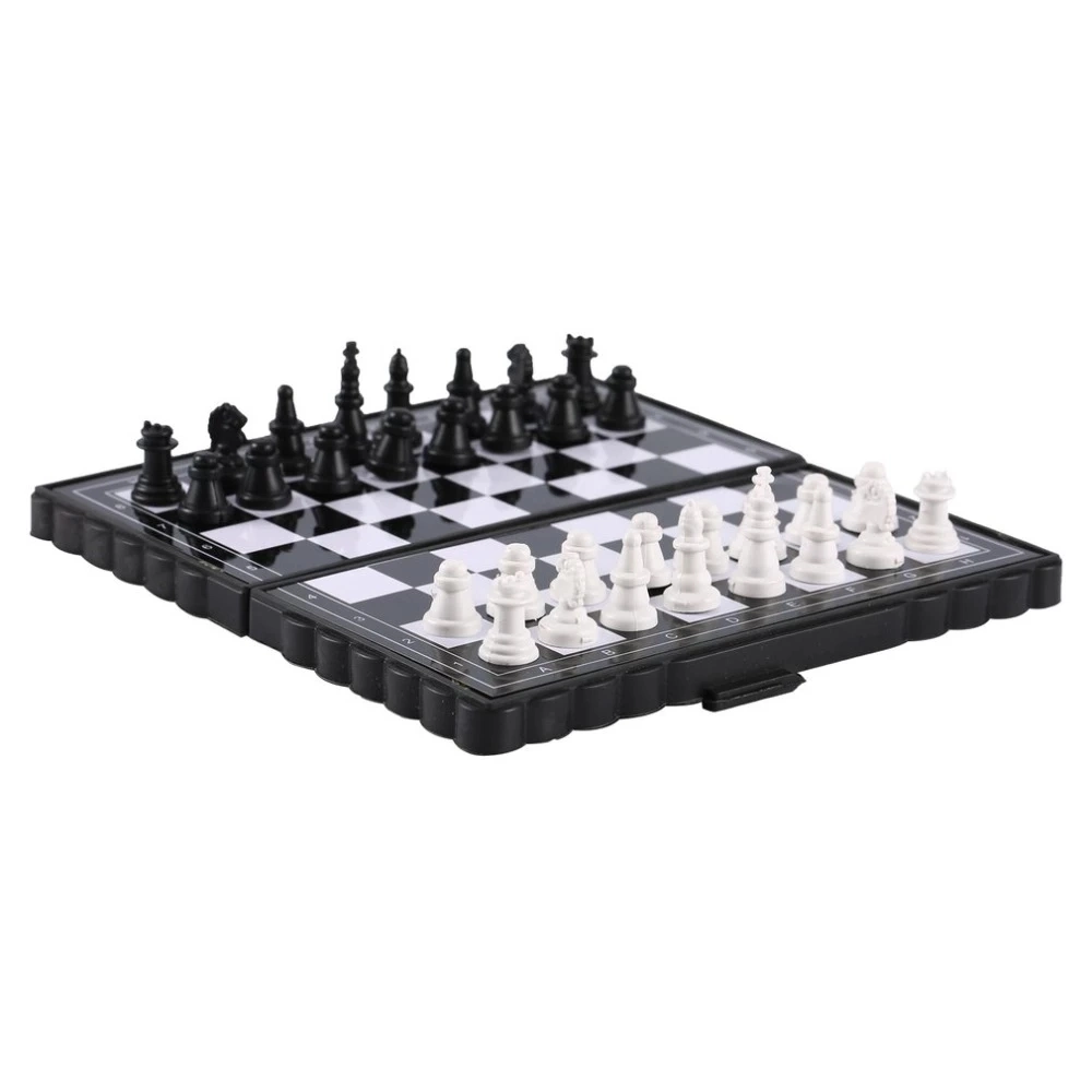 Logo personnalisé Mini International des échecs échiquier en plastique magnétique pliant planche de jeu