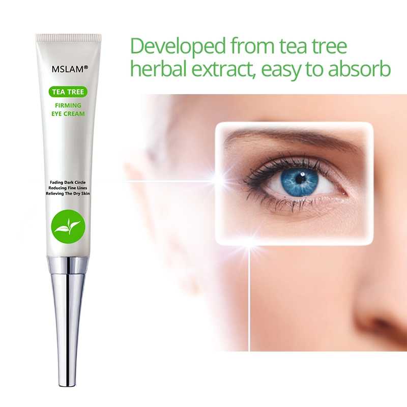 Mslam Tea Tree Eye Cream 20g Anti-Wrinkle Anti-Hydrating Dark Circles Skin Care for Puffiness and Pouch Eye Cream