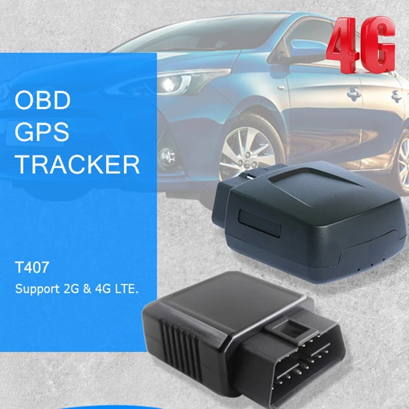 New 4G LTE Security Mini Hidden OBD tracker Automotive GPS Tracking with Anti-theft ACC Alarm for Car Vehicle Tracking T407