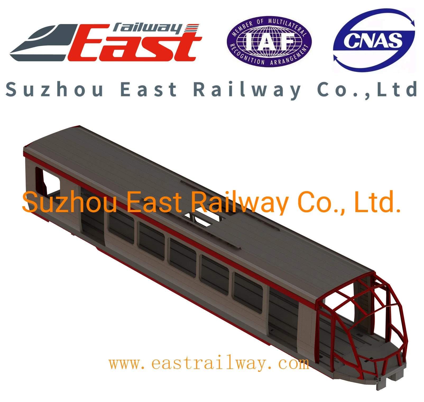 Railway Carbody for Freight Wagon, Passenger Car, Locomotive (Aluminum material)