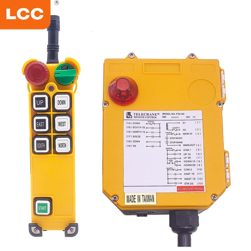 F24-6D Lcc Radio Control Transmitter and Receiver Industrial Electric Remote Control