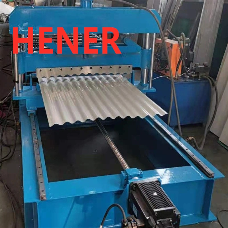 Vertical Type Non-Stop Cutting Roofing Sheet Roll Forming Machine Roofing Tile Making Machine