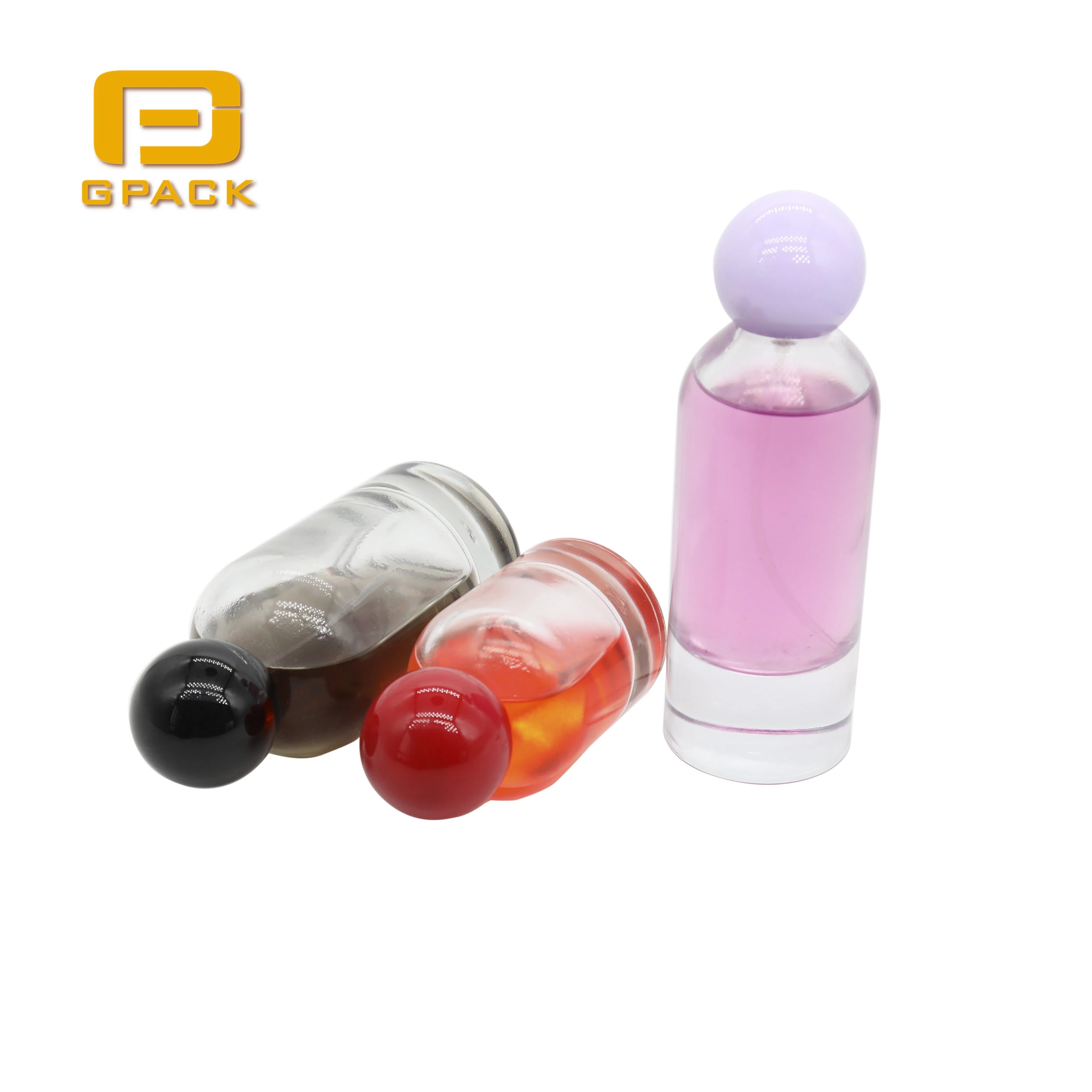 Wholesale/Supplier Sphere Balll Shape Simple Style Empty Perfume Bottle Spray Mist Cute 30ml 50ml 75ml 100ml Round Glass Perfume Bottle