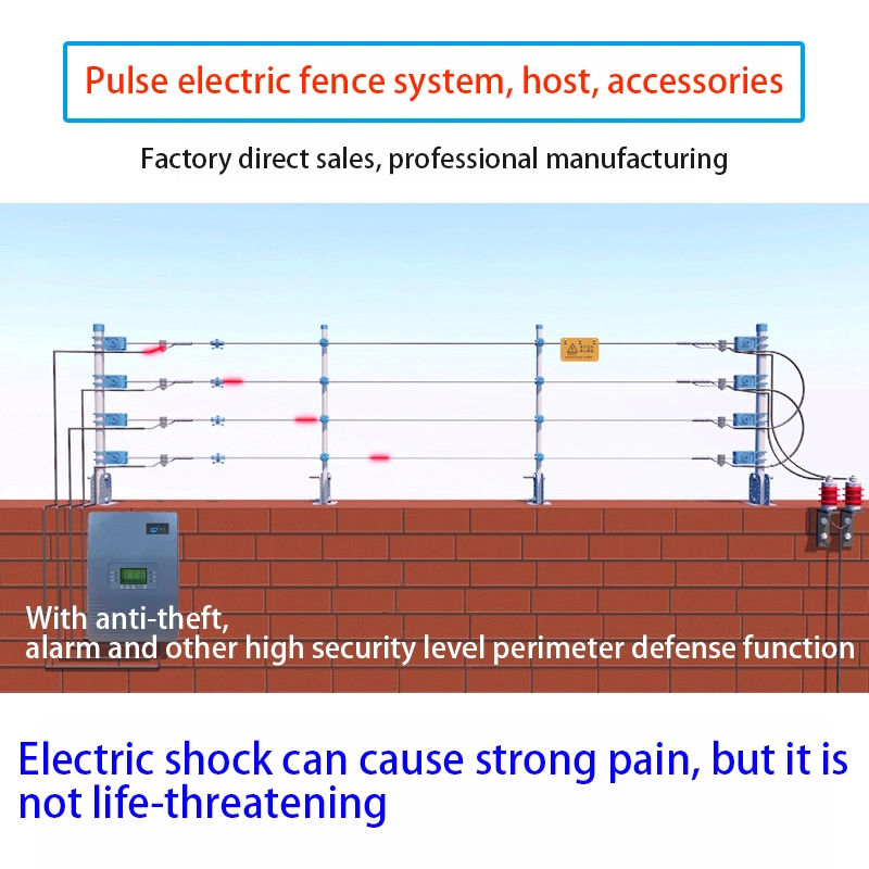 Tuotian 4-Line 6-Line Pulse Electric Fence Scenic Airport Electronic Fence System Manufacturer