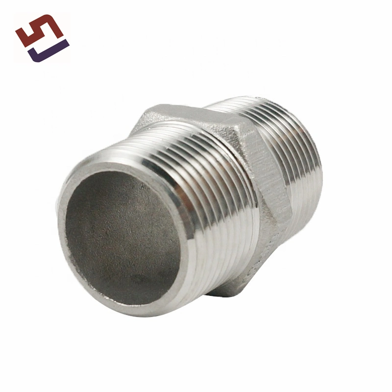 Thread Casting Connector Male Welding Stainless Steel Pipe Fitting Hex Nipple Plumbing Accessories Toilet Accessories