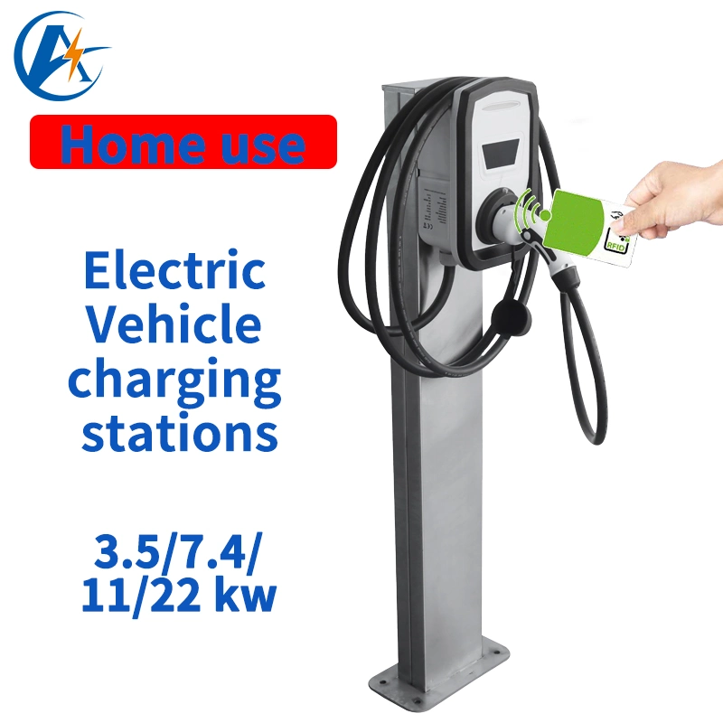 OEM Fast EV Wall Charger 11kw Single 3phase Electric Vehicle Charging Stations