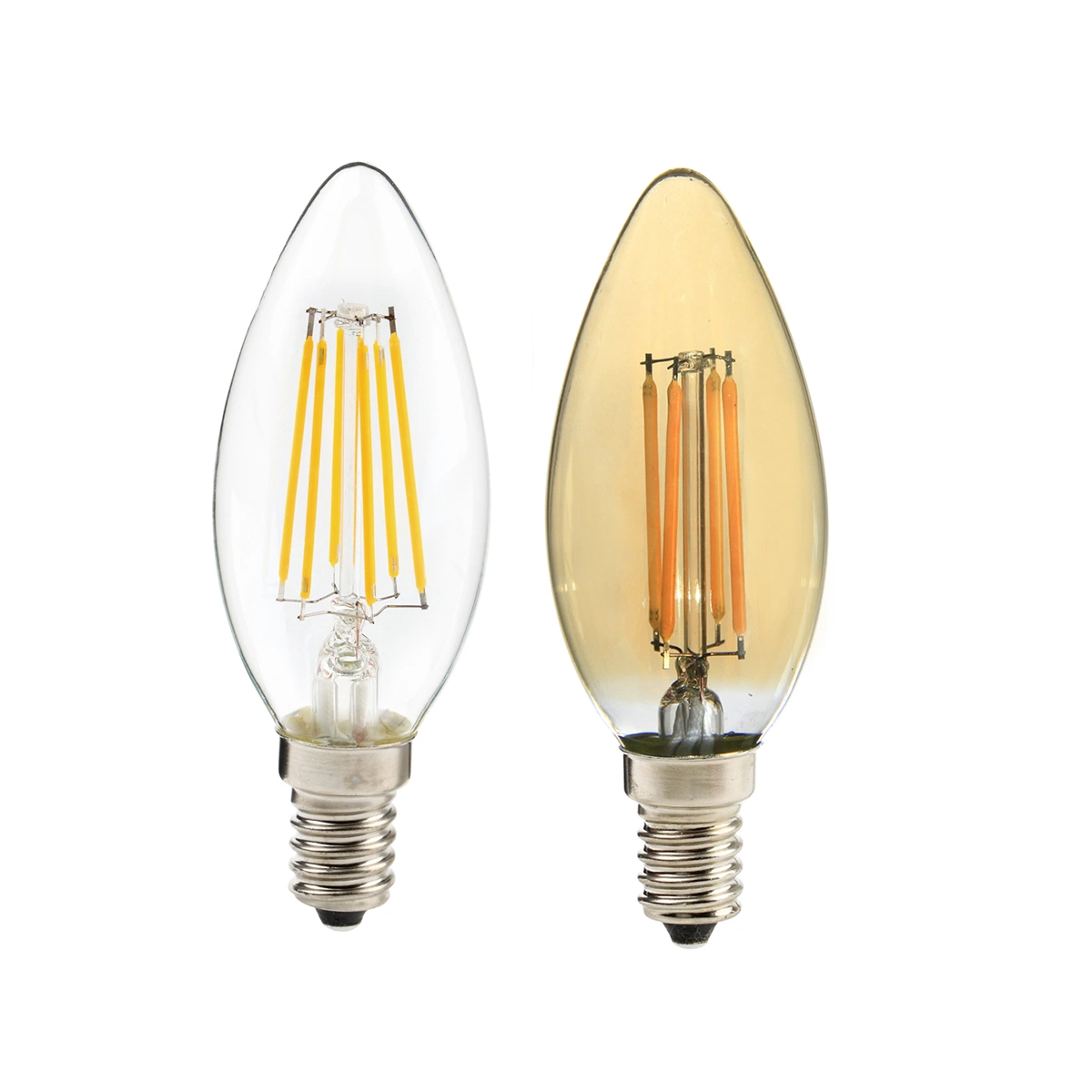 High Power Good Candle 4W Soft White 4200K LED Filament Candelabra Bulb C35 Bent Tip LED Candle Light