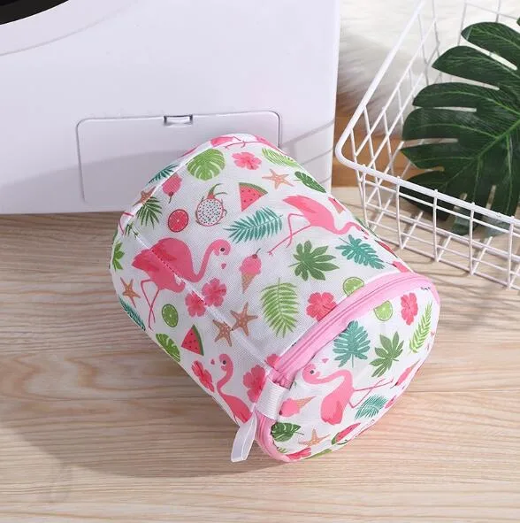 Premium 5sets Polyester White New Style Printing Fine Mesh Washing Bag Laundry Bag