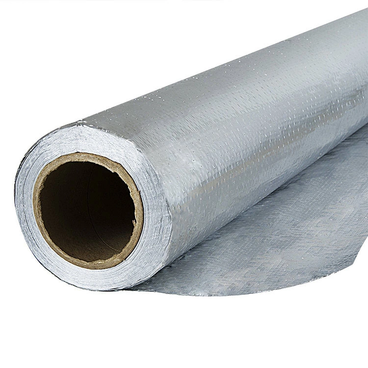 Reflective Fire Proof Double Sided Foil Backed Woven Fabric for Roof Insulation