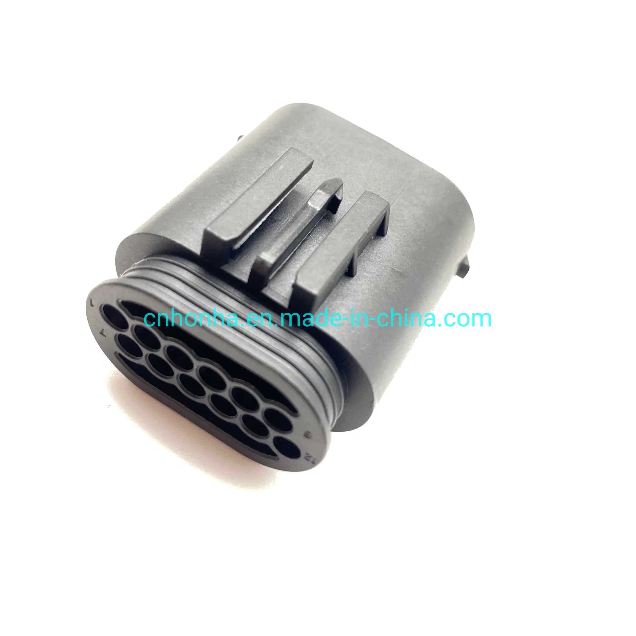 Amplificador de 12 pines hembra cable conector macho a conector de gancho de remolque