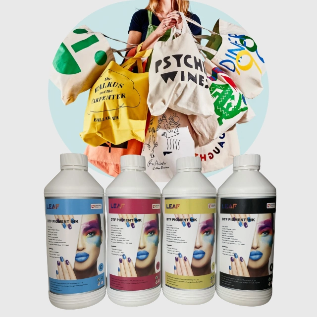 LEAF 1000ml DTF ink and powder Textile Printing Ink DTF InkS for T Shirt Printing