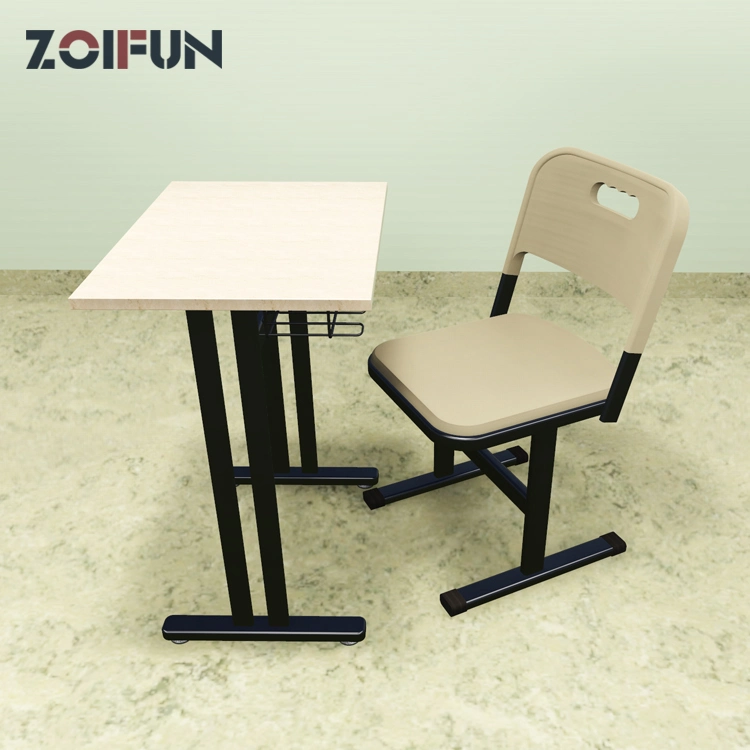 El mobiliario escolar moderna solo estudiante escritorio y silla